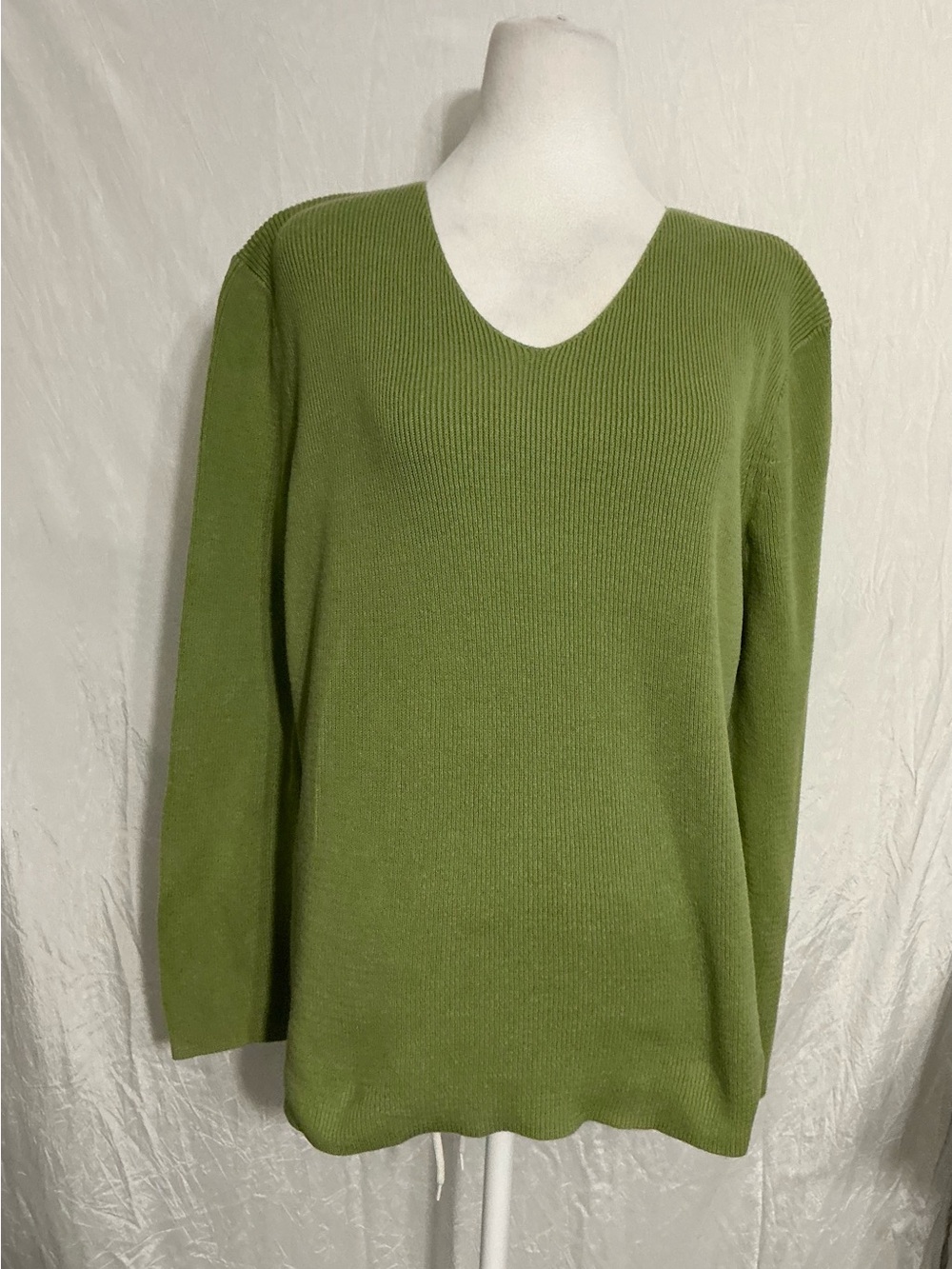 Van Heusen Olive Green V-Neck Women's Sweater